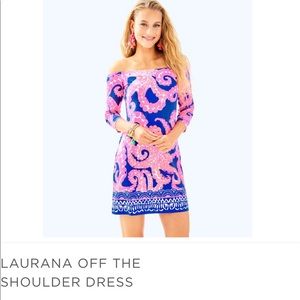 Lilly Pulitzer LAURANA OFF THE SHOULDER DRESS xxs